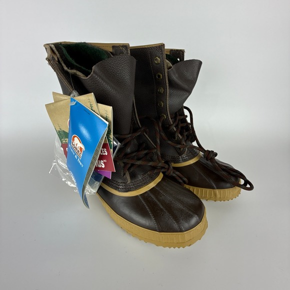 Vintage Sorel Caribou Winter Snow Boots Mens 7 Arctic Pac ChocolateCanada New